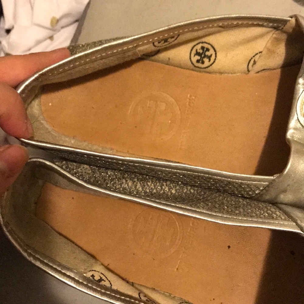 Silver Glitter Tory Burch Platform Espadrilles - image 8